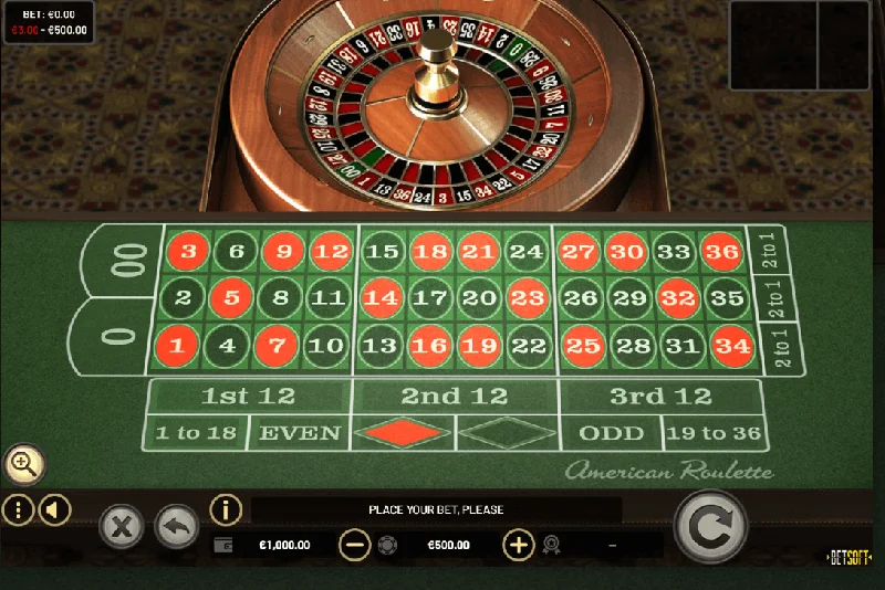 Capture d'écran American Roulette