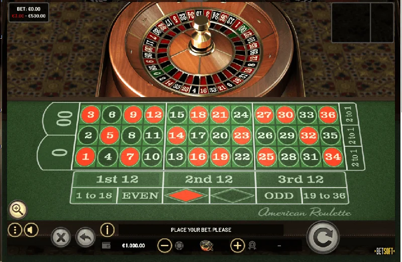 Capture d'écran American Roulette