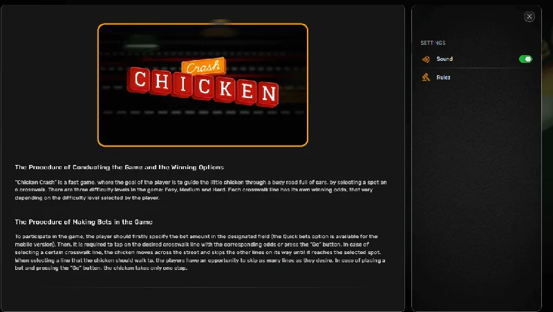 Capture d'écran de Chicken Crash