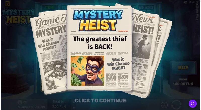 Capture d'écran de Mystery Heist