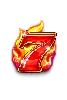 Symbole Sept 7 Simple 777 Burn 'Em Up