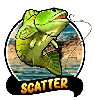 Symbole Scatter Bass Fish de Big Bass Splash