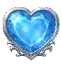 Symbole Cœur Bleu Divine Queen Heart of Ice