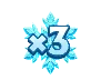 Symbole Multiplicateur Flocon de Neige Divine Queen Heart of Ice