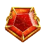 Symbole Gemme Rouge Super Scatter de Gates of Olympus