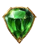 Symbole Gemme Bouclier Vert Olympian Legends