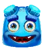 Symbole Bleu à Deux Yeux Reactoonz 100