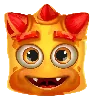 Symbole Orange à Deux Yeux de Reactoonz 100
