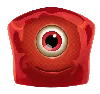 Symbole Rouge à Un Œil de Reactoonz 100