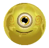 Symbole Reactoonz 100 Jaune à Un Œil