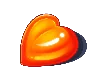 Symbole Cœur Orange Sugar Rush 1000
