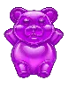 Symbole Ourson Gélifié Violet Sugar Rush 1000