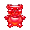 Symbole Ours en Gélatine Rouge Sugar Rush 1000