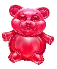 Symbole Ourson Gélifié Rouge Sweet Rush Bonanza